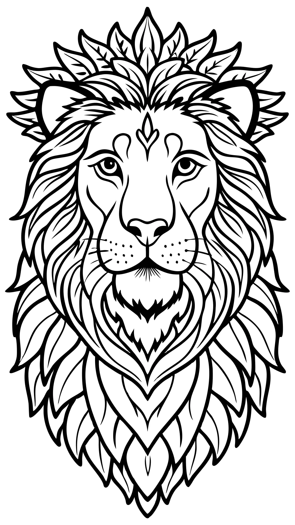 coloriage lion